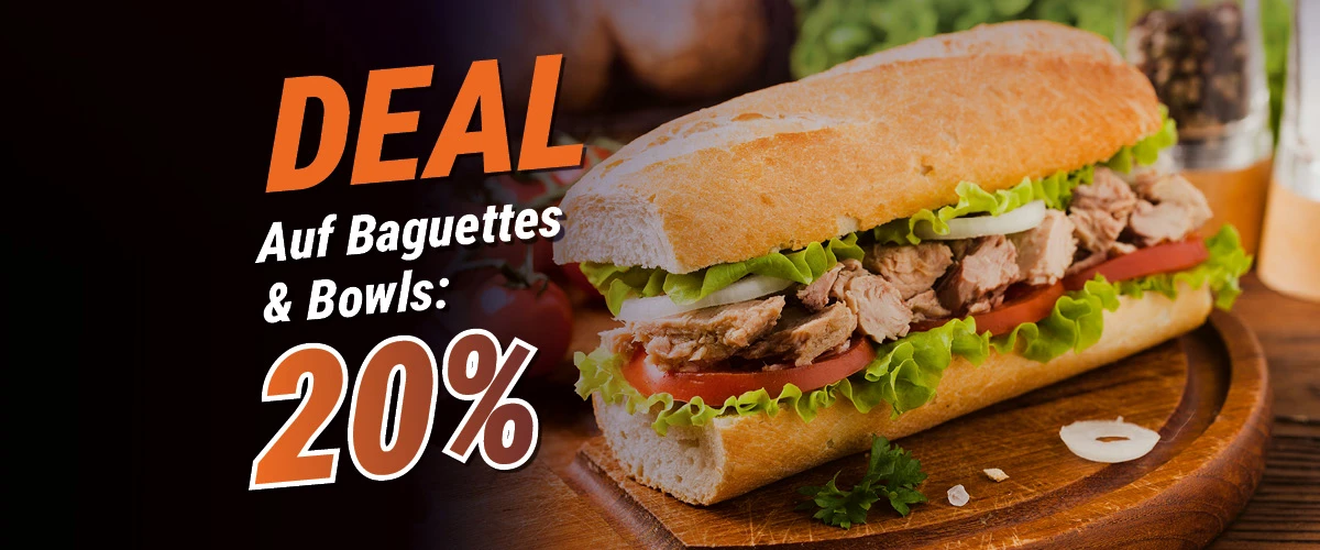 Lieferfuchs-Deal: Baguette  & Bowls